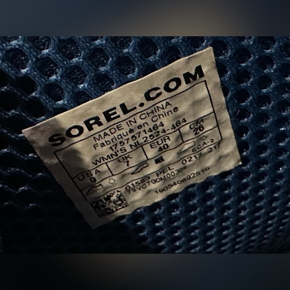 Sorel Women’s Joan Rain Wedge Boot Size 9 - Navy - Picture 6 of 9